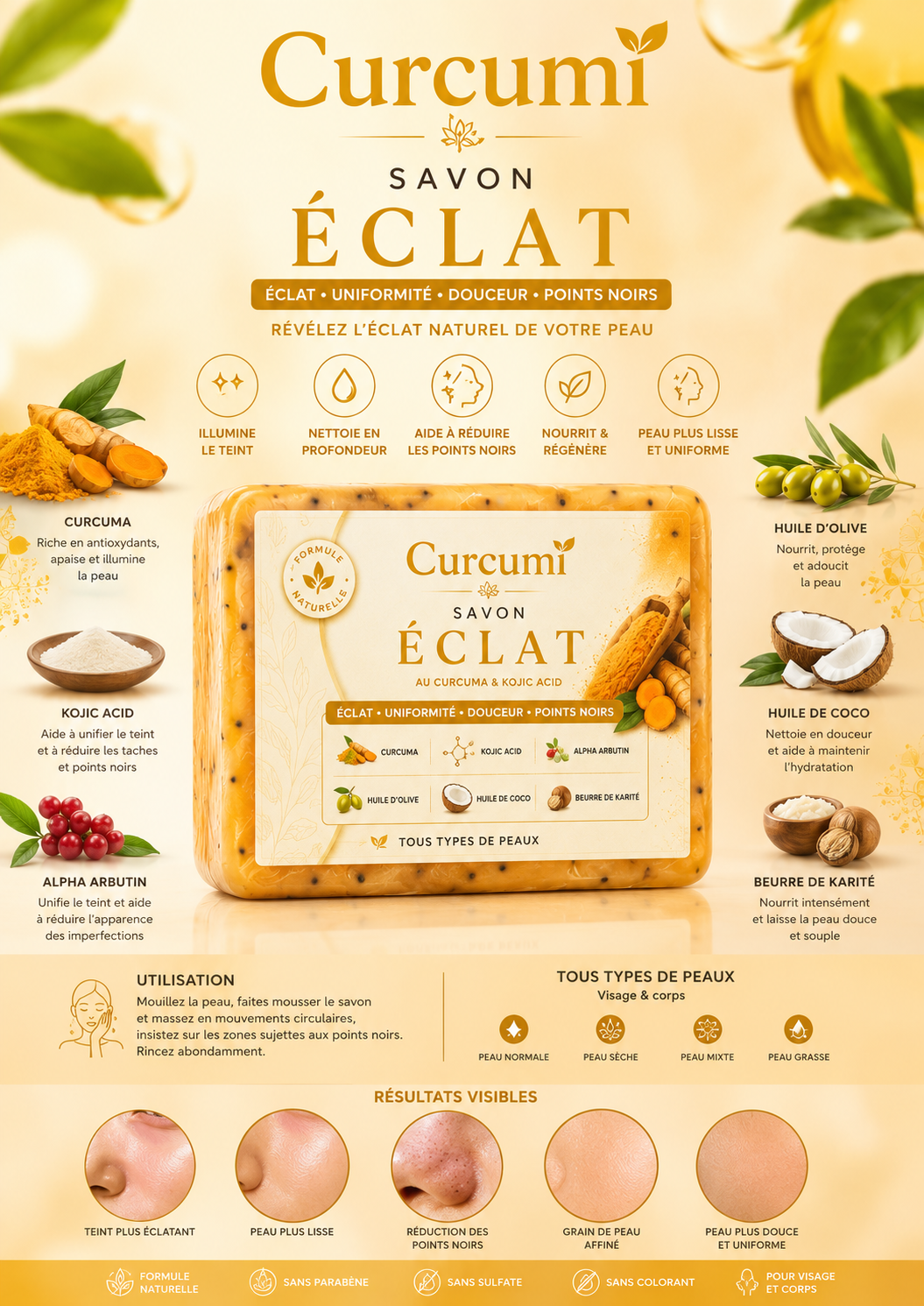 Savon Éclat - Curcumi