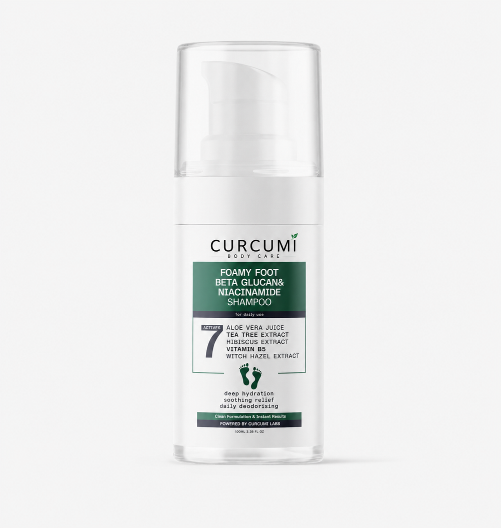 Curcumi Foot Reset Foam Wash - mousse nettoyante ciblée pour les pieds